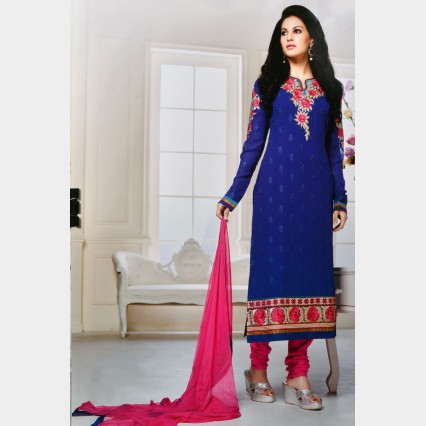 Zobeda’s Fashionable Ethnic ShalwarKamiz , Georgette with all over embroidered 